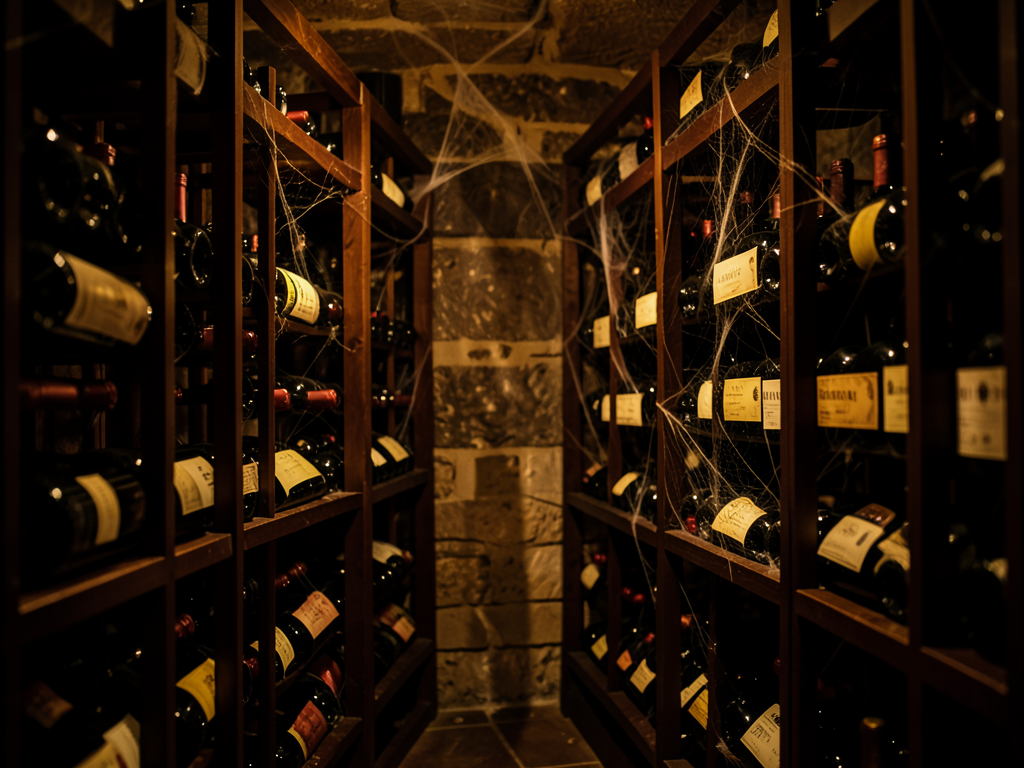 S&eacute;lection de vins dans la cave